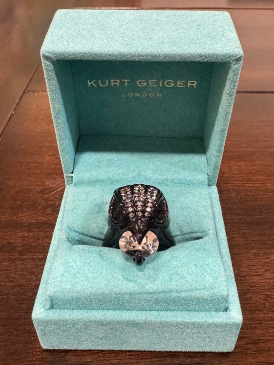 Kurt Geiger Jewelry - Kurt Geiger Pave Eagle Crystal Cocktail Ring